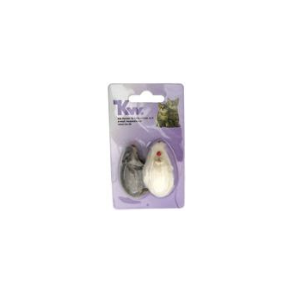 Raslemus gr/hvid  2 stk.